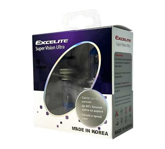 Лампа галогенная Excelite H4 SVU 12V 60/55W P43t компл 2шт 10506 1