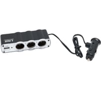 Разветвитель прикуривателя Nord-Yada 3 гнезда, USB с проводом 65 см в блистере 902945