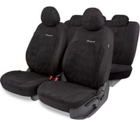 Авточехлы AUTOPROFI серия Standard, Generation, велюр, 2мм поролон, 11 предметов, чёрный GEN-1102 BK/BK