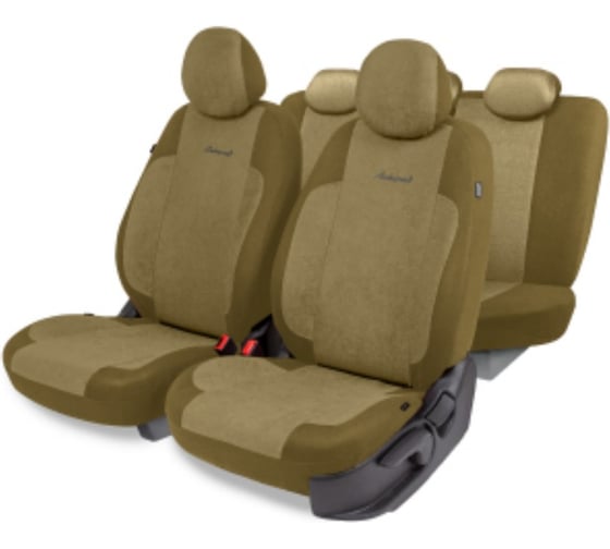 Авточехлы AUTOPROFI серия Standard, Generation, велюр, 2мм поролон, 11 предметов, т.беж./св.бежевый GEN-1102 D.BE/L.BE 1