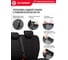 Авточехлы AUTOPROFI серия Standard, Excellent, экокожа, 3 мм поролон, 11 предметов, чёрный EXL-1103G BK/BK 8
