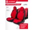 Авточехлы AUTOPROFI серия Standard, Generation, велюр, 2мм поролон, 11 предметов, чёрный/красный, GEN-1102 BK/RD 2