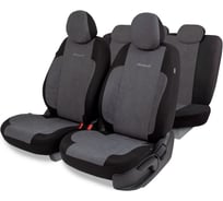 Авточехлы AUTOPROFI серия Standard, Generation, велюр, 2мм поролон, 11 предметов, чёрный/т.серый GEN-1102 BK/D.GY