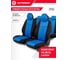 Авточехлы AUTOPROFI серия Standard, Pattern Паттерн полиэстер, 2 мм поролон, 11 предметов, чёрный/синий PAT-1102 BK/BL 2