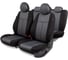 Авточехлы AUTOPROFI серия Standard, Pattern Паттерн полиэстер, 2 мм поролон, 11 предметов, чёрный/т.серый PAT-1102 BK/D.GY 1