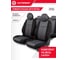 Авточехлы AUTOPROFI серия Standard, Pattern Паттерн полиэстер, 2 мм поролон, 11 предметов, чёрный/т.серый PAT-1102 BK/D.GY 2