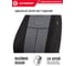 Авточехлы AUTOPROFI серия Standard, Pattern Паттерн полиэстер, 2 мм поролон, 11 предметов, чёрный/т.серый PAT-1102 BK/D.GY 3