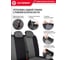 Авточехлы AUTOPROFI серия Standard, Pattern Паттерн полиэстер, 2 мм поролон, 11 предметов, чёрный/т.серый PAT-1102 BK/D.GY 8