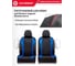 Авточехлы AUTOPROFI серия Standard, Excellent, экокожа, 3 мм поролон, 11 предметов, чёрный/синий EXL-1103G BK/BL 5