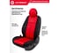 Авточехлы AUTOPROFI серия Standard, Pattern Паттерн полиэстер, 2 мм поролон, 11 предметов, чёрный/красный PAT-1102 BK/RD 4