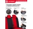 Авточехлы AUTOPROFI серия Standard, Pattern Паттерн полиэстер, 2 мм поролон, 11 предметов, чёрный/красный PAT-1102 BK/RD 7