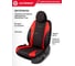 Авточехлы AUTOPROFI серия Standard, Excellent, экокожа, 3 мм поролон, 11 предметов, чёрный/красный EXL-1103G BK/RD 4