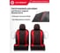 Авточехлы AUTOPROFI серия Standard, Excellent, экокожа, 3 мм поролон, 11 предметов, чёрный/красный EXL-1103G BK/RD 5