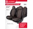 Авточехлы AUTOPROFI серия Premium, Modena. Алькантара, паттерн-велюр, премиальная экокожа, 7 мм. поролон, 4 молнии на заднем сидении, 11 предметов., чёрн./коричневый, MOD-1107 BK/BR 2