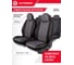 Авточехлы AUTOPROFI серия Premium, Modena. Алькантара, паттерн-велюр, премиальная экокожа, 7 мм. поролон, 4 молнии на заднем сидении, 11 предметов., чёрн./т.серый, MOD-1107 BK/D.GY 2