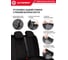 Авточехлы AUTOPROFI серия Premium, Combo Comfort. Велюр, 5 мм. поролон, 4 молнии на заднем сидении, 11 предметов., чёрный CMB-1105PV BK/BK 12
