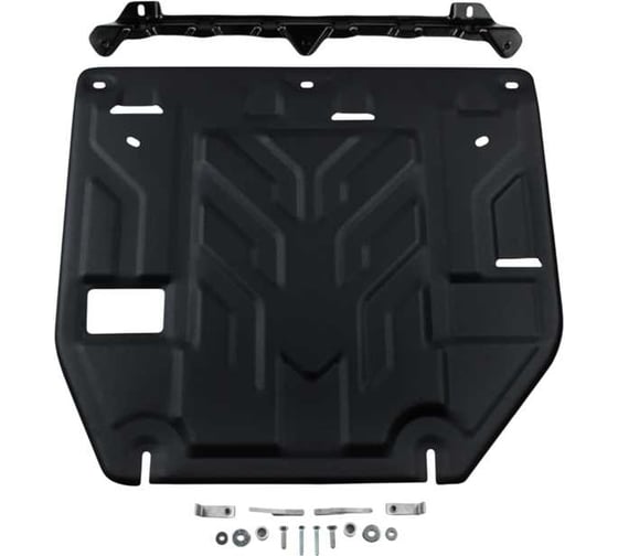 Защита картера + КПП + комплект крепежа AutoMax сталь, Geely Monjaro, 2023-, 2.0, 4WD;АКПП AM.1930.1 1