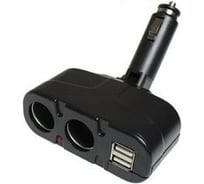 Разветвитель прикуривателя Nord-Yada 2 гнезда, 2 USB с индик. фикс.угла наклона, в блистере 904118