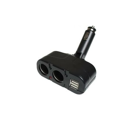 Разветвитель прикуривателя Nord-Yada 2 гнезда, 2 USB с индик. фикс.угла наклона, в блистере 904118