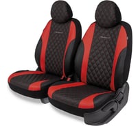 Авточехлы на передние сиденья AUTOPROFI серия Standad, Excellent. Экокожа, 3 мм. поролон, 6 предметов., чёрн./красный EXL-603G BK/RD