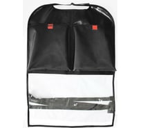 Накидка-защита на спинку автокресла Belon familia вид 3, черный+красный ЗС-3ЧКр