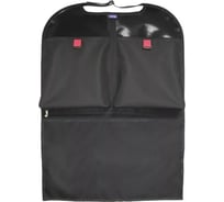 Накидка-защита на спинку автокресла Belon familia вид 4, черный+красный ЗС-4ЧКр