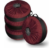 Комплект чехлов на покрышки Belon familia R16-21, красный ЧК-1Б-КР