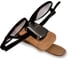 Держатель очков на солнцезащитный козырек ZIPOWER бежевый, 5х12 см PM1062 3
