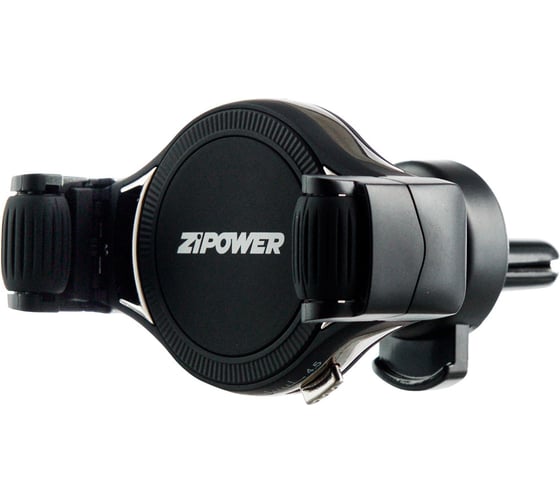 Держатель телефона на дефлектор обдува ZIPOWER с функцией беспроводной зарядки, 15 Вт, 5 В/2 A, 10–16 см, ролики PM6690 1