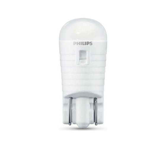 Автолампа PHILIPS T10W, W2.1х9.5d, LED COOL WHITE Ultinon Pro3000, 2 шт. 11961U30CWB2