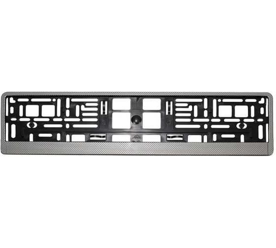 Рамка номерного знака для автомобилей ZIPOWER светлый карбон, 527х133х10 мм PM6944 1