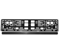 Рамка номерного знака для автомобилей ZIPOWER темный карбон, 527х133х10 мм PM6943