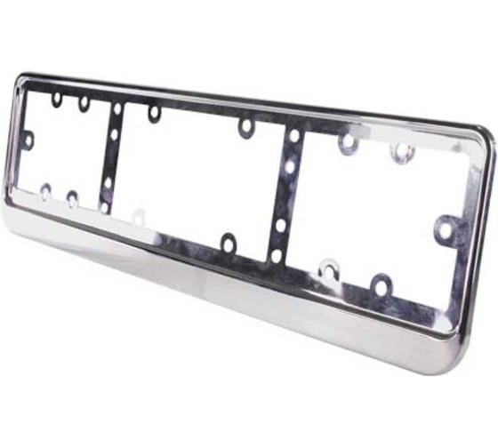 Рамка номерного знака ZIPOWER хромированная PM3993 1