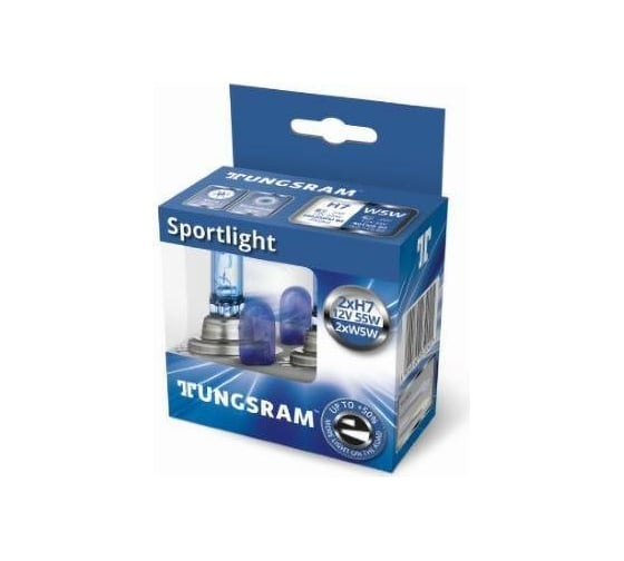 Набор ламп TUNGSRAM 2 X H7 Sportlight +50, + 2 X 501NB W5W, 12 В 93113955 1