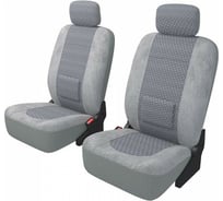 Чехлы с поясничной подушкой Carfort Modern комплект для переднего ряда, серый, 8 предметов (1/10) 61681