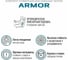 Чехлы с большой поясной подушкой Armor Carfort кожа, комплект для переднего ряда, серый, 6 предметов 61685 4