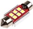 Автолампа диод T11 (C5W) SKYWAY 12V 6 SMD 1-конт 36мм радиатор Белая CAN BUS комп.2 шт салон/номер S08201307/K 1