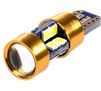 Автолампа диод T10 (W5W) SKYWAY 12V 19 SMD без цоколя 1-конт Белая CAN BUS комп.2 шт габарит/стоп/салон/номер S08201305/K
