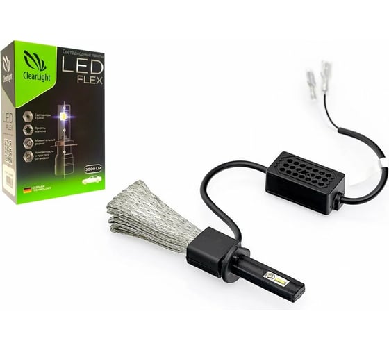 Комплект ламп Clearlight LED Flex H1, 3000 Лм, 6000 K, 2 шт. CLFLXLEDH1 1