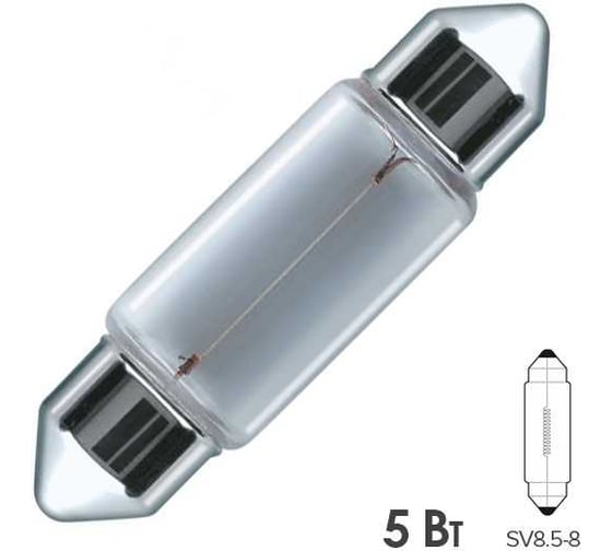Лампа Osram C5W 5W (SV8.5-8) 35мм 12v, 10 шт 6418 1