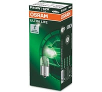 Лампа OSRAM 10шт/упаковка, R10W, 10W, BA15s, 12v Ultra Life - 5008ULT