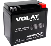 Мотоаккумулятор 12V 7Ah YTX7L-BS(MF) R+ для мотоцикла, мопеда и скутера, гидроцикла, квадроцикла, снегохода 113x70x131 Volat YTX7L-BS(MF)