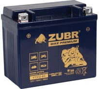 Мотоаккумулятор 12V 12 Ah BIKE PREMIUM YTX12-BS L+ для мотоцикла, скутера, гидроцикла, квадроцикла, снегохода и генератора 150x86x130 ZUBR YTX12-BS