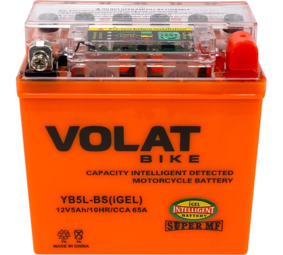 Аккумуляторная батарея VOLAT 5Ah YB5L-BS (iGEL) R+ YB5L-BS(iGEL)Volat 1
