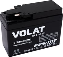Мотоаккумулятор 12V 2.5Ah YTR4A-BS(MF) R+ для мопеда, скутера 113x39x87 Volat YTR4A-BS(MF)