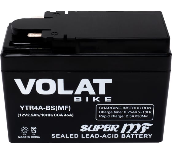 Аккумуляторная батарея VOLAT 2.5Ah YTR4A-BS(MF) R+ YTR4A-BS(MF)Volat 1