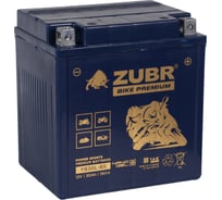 Мотоаккумулятор 12V 30 Ah BIKE PREMIUM YB30L-BS R+ для мотоцикла, скутера, гидроцикла, квадроцикла, снегохода и генератора 168x127x176 ZUBR YB30L-BS