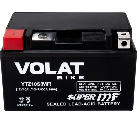 Аккумуляторная батарея VOLAT 10Ah YTZ10S(MF) L+ YTZ10S(MF)Volat 1