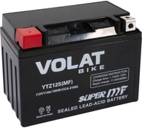 Мотоаккумулятор 12V 11Ah YTZ12S(MF) L+ для мотоцикла, скутера, гидроцикла, квадроцикла, снегохода и генератора 150х87х110 Volat YTZ12S(MF)