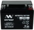 Мотоаккумулятор 12V 4Ah YTX4L R+ для мотоцикла, мопеда и скутера, гидроцикла, квадроцикла, снегохода 113x70x86 MYWAY BIKE YTX4L 4